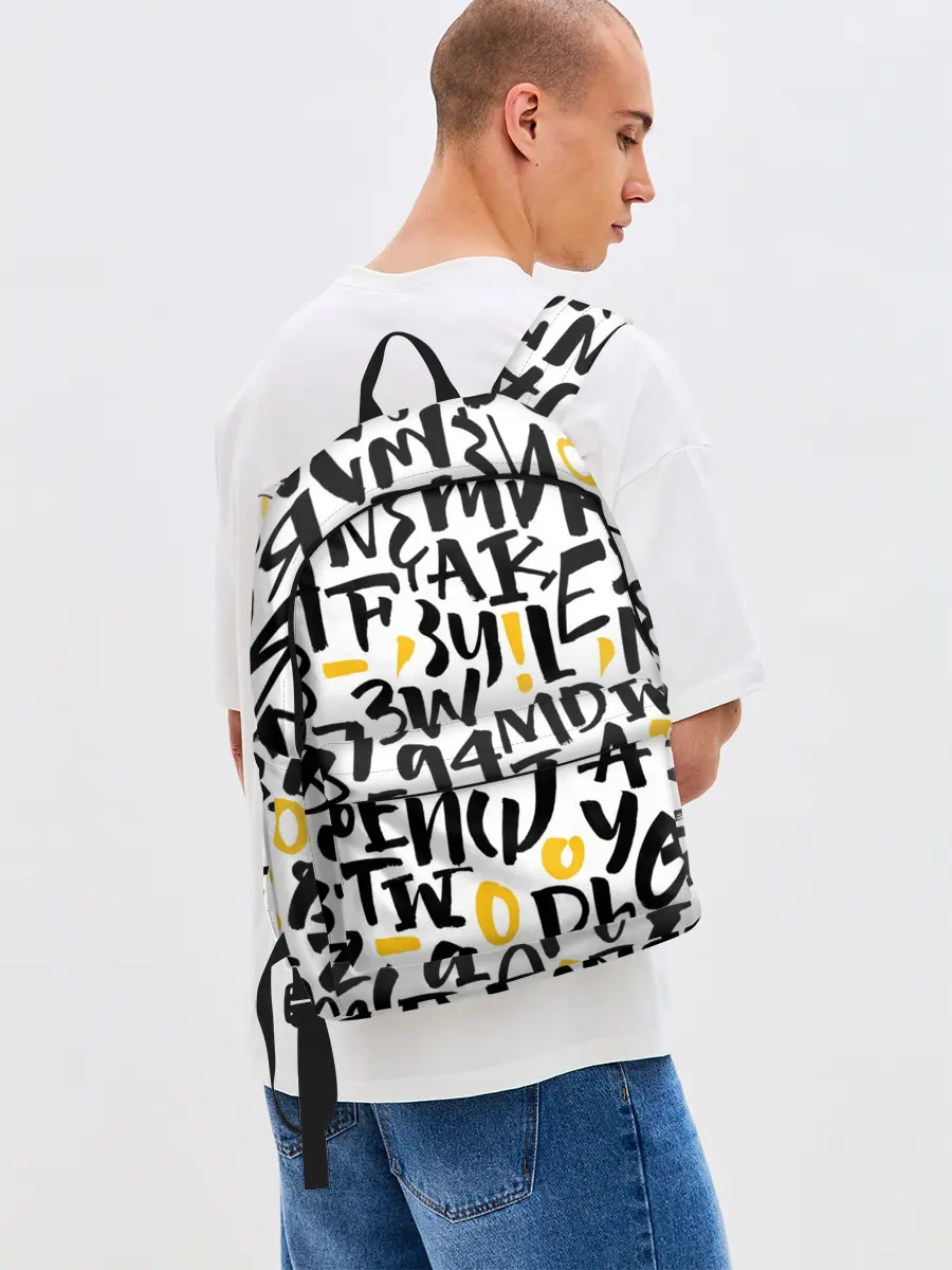 Рюкзак джинсовый / Буквенный бум