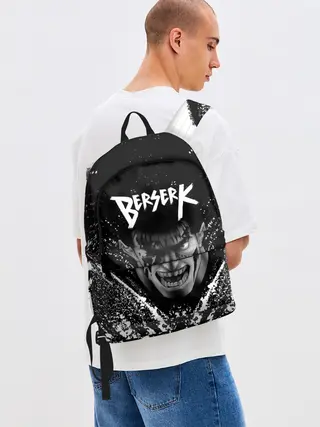 Рюкзак джинсовый / БЕРСЕРК ГАТС брызги краски