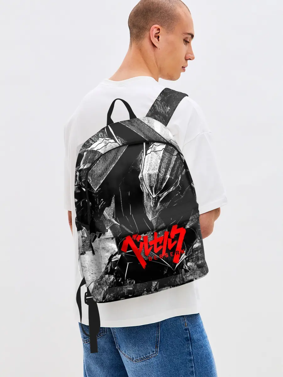 Рюкзак джинсовый / BERSERK Ч/Б | БЕРСЕРК