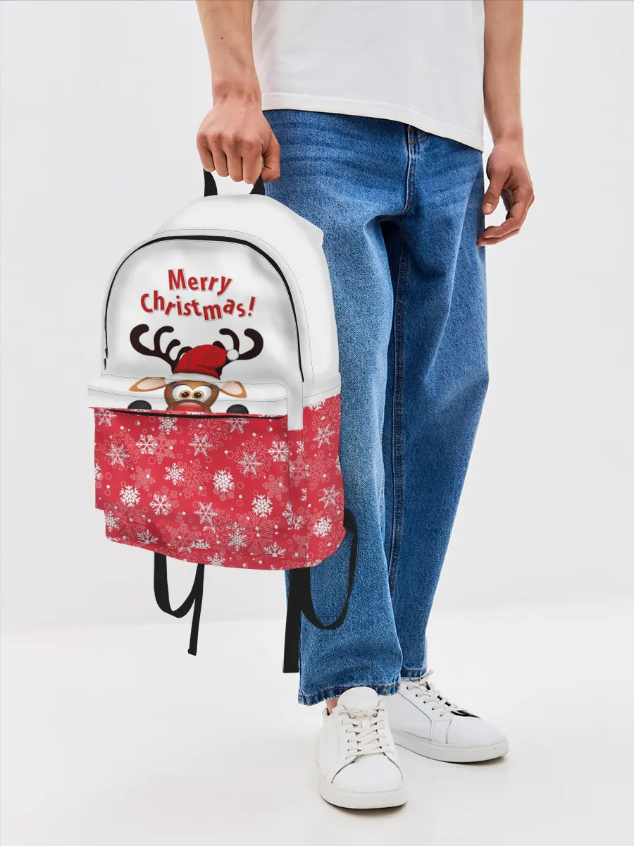 Рюкзак джинсовый / Оленёнок