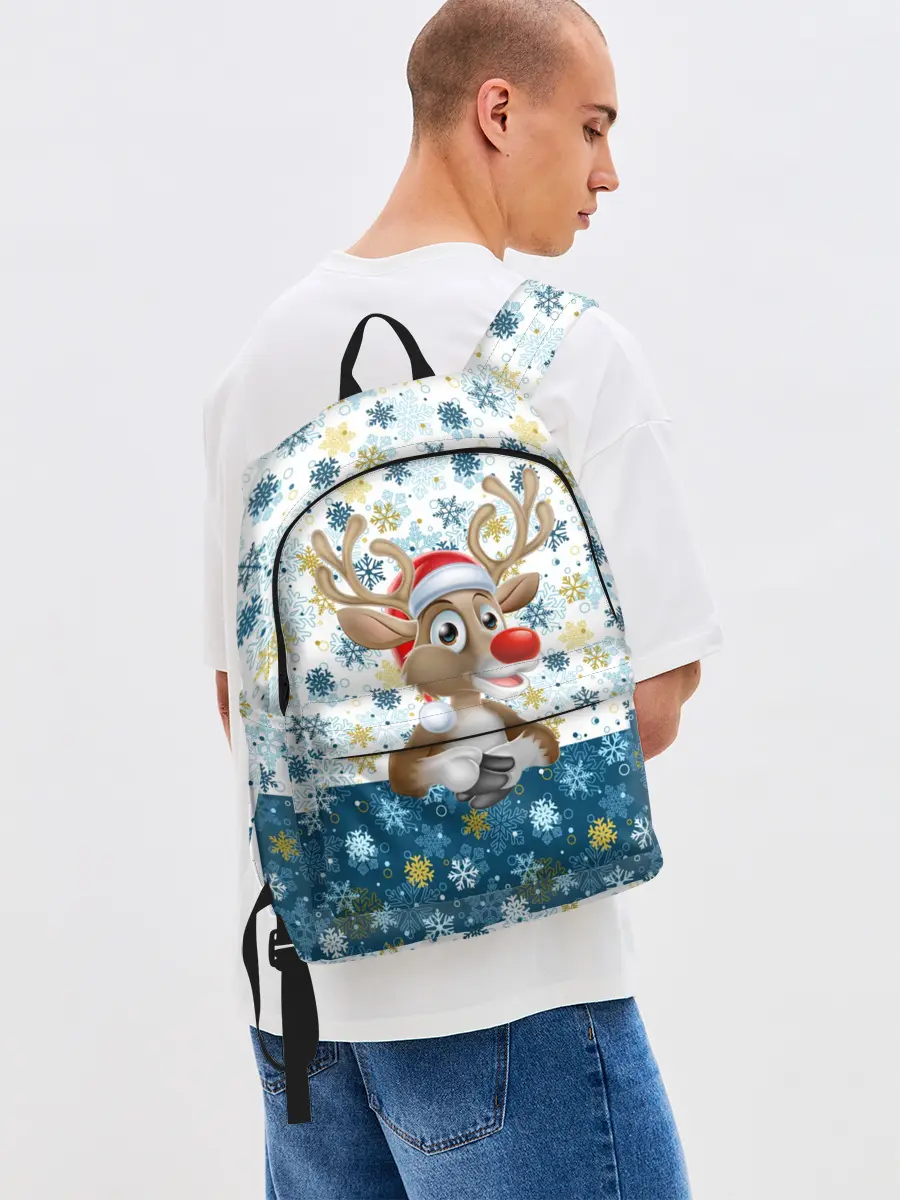 Рюкзак джинсовый / Весёлый Оленёнок