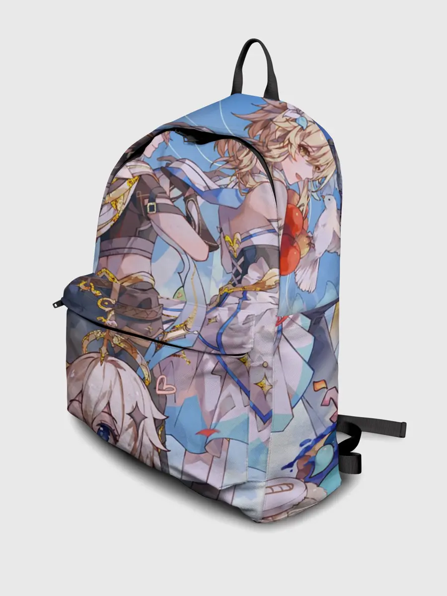 Рюкзак джинсовый / Genshin impact день рождение