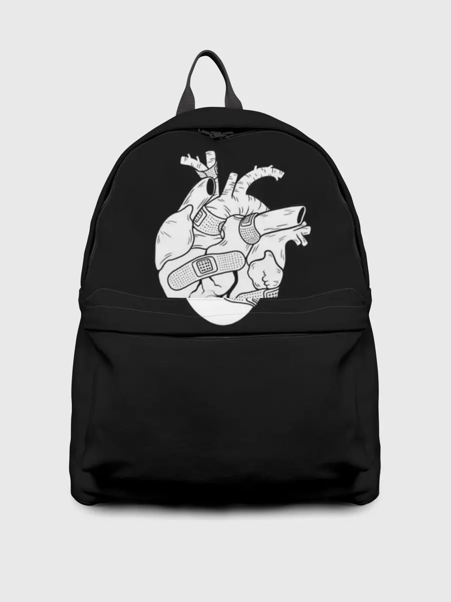 Рюкзак джинсовый / раненное-сердце