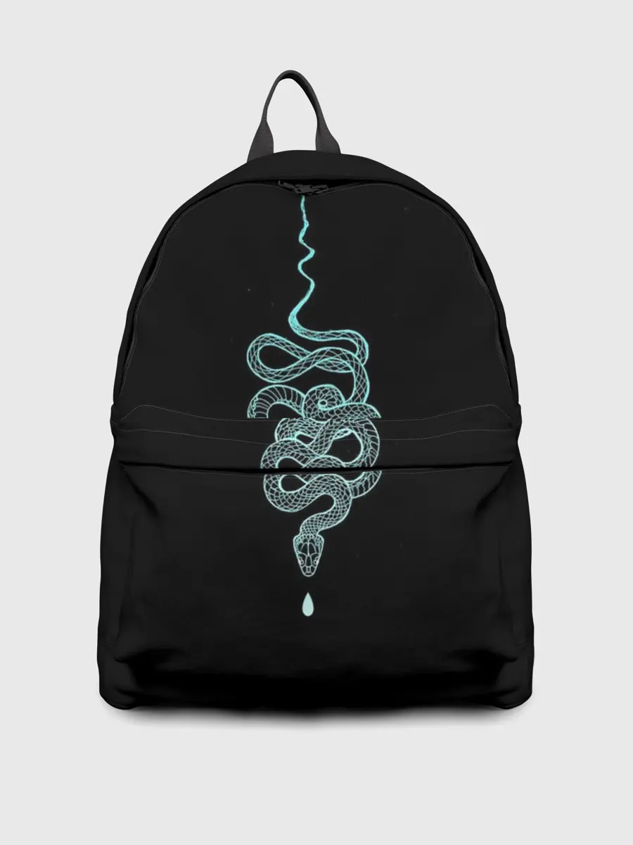 Рюкзак джинсовый / вьющаяся змея