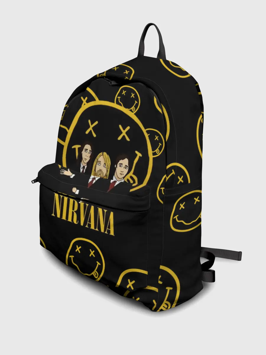 Рюкзак джинсовый / Арт на группу Nirvana