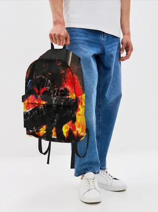 Рюкзак джинсовый / БЕРСЕРК ОГНЕННЫЙ | BERSERK