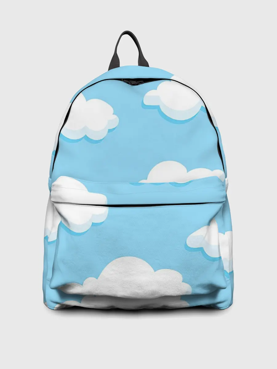 Рюкзак джинсовый / Белые облака