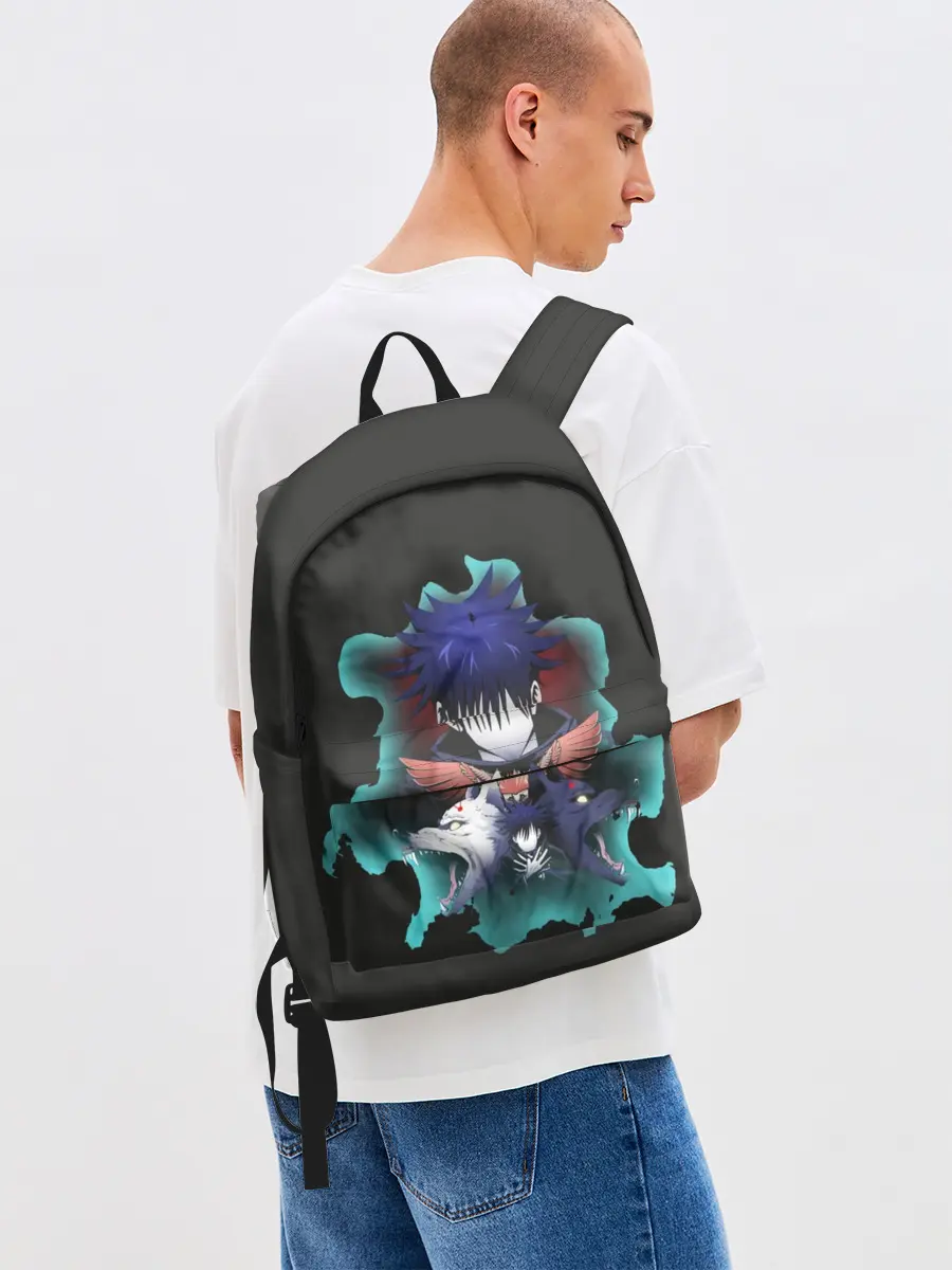 Рюкзак джинсовый / Мегуми два волка Магическая битва