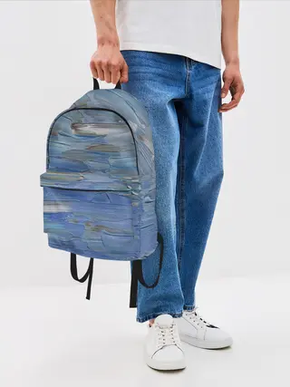 Рюкзак джинсовый / Мазки красок