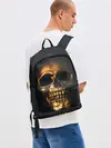 Рюкзак джинсовый / Gold Skull