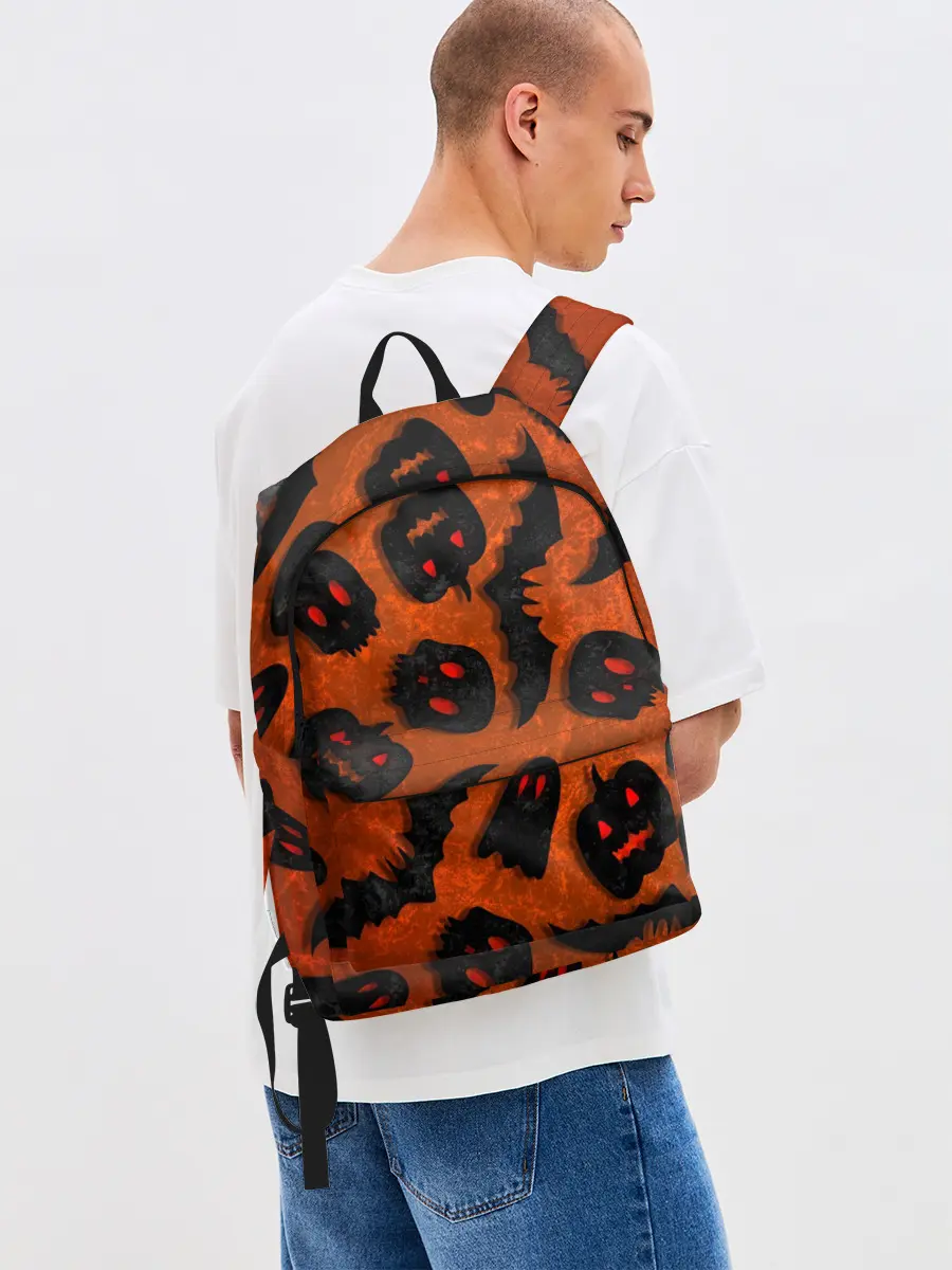 Рюкзак джинсовый / Halloween print