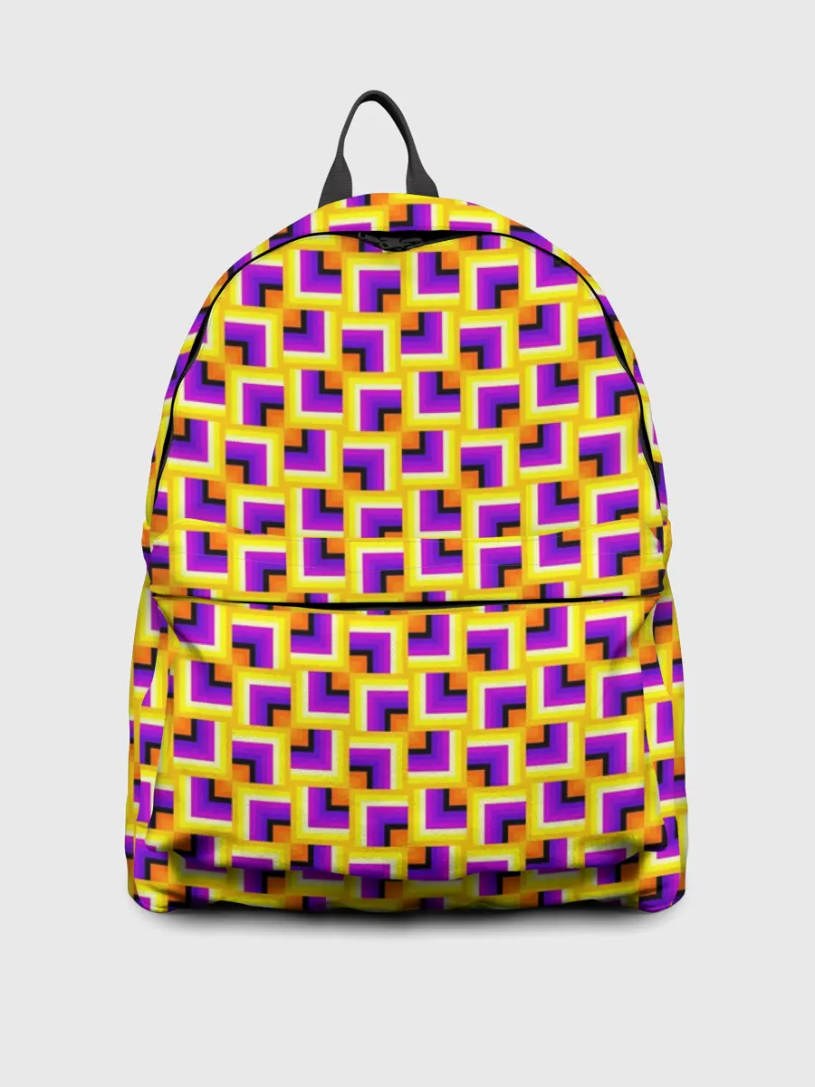 Рюкзак джинсовый / Фон с квадратами