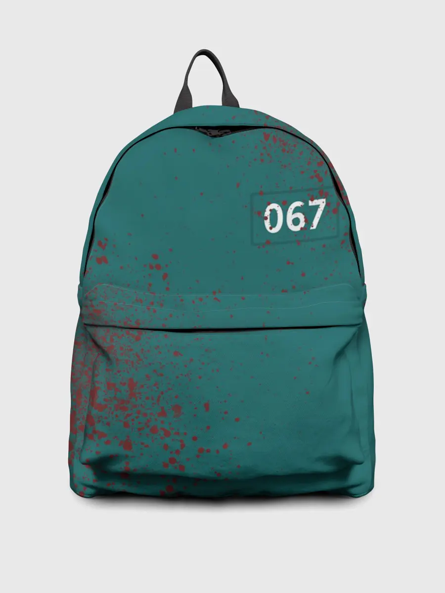 Рюкзак джинсовый / ИГРА В КАЛЬМАРА ПЕРСОНАЖ 067