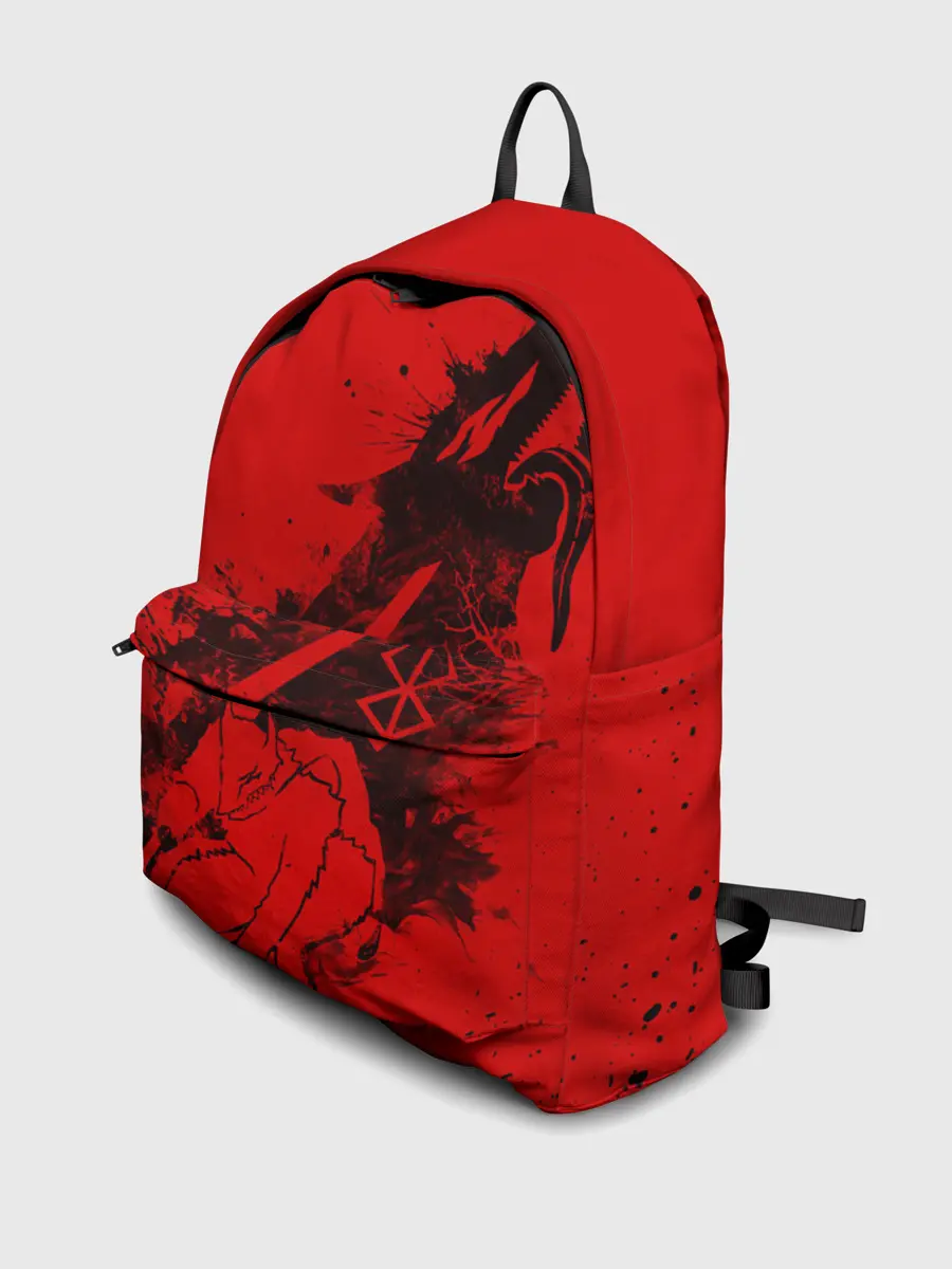 Рюкзак джинсовый / БЕРСЕРК ГАТС С МЕЧОМ, ДОСПЕХИ