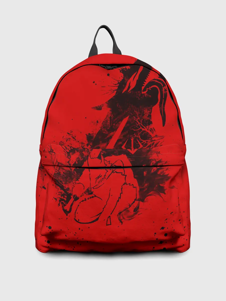 Рюкзак джинсовый / БЕРСЕРК ГАТС С МЕЧОМ, ДОСПЕХИ