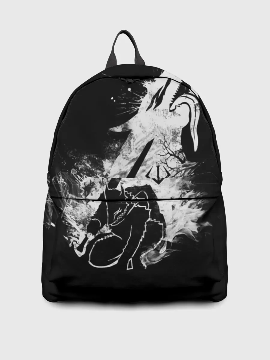 Рюкзак джинсовый / БЕРСЕРК БЕЛЫЙ ГАТС С МЕЧОМ