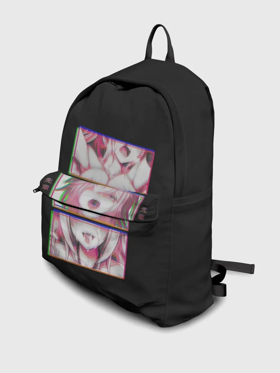 Рюкзак джинсовый / Ahegao девушка