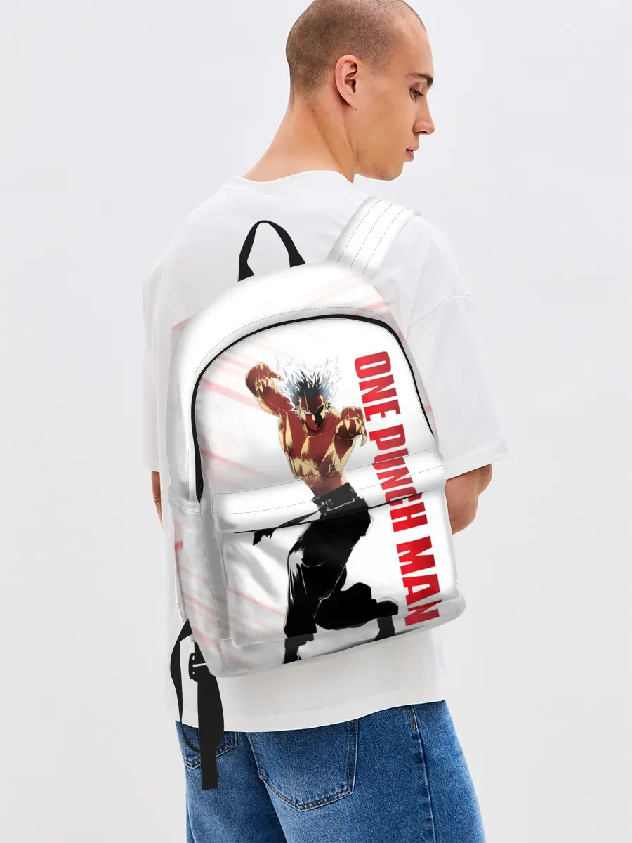 Рюкзак джинсовый / Гароу из One Punch-Man