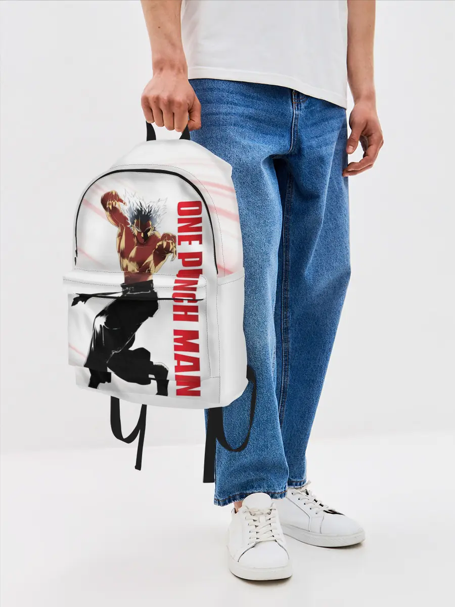 Рюкзак джинсовый / Гароу из One Punch-Man
