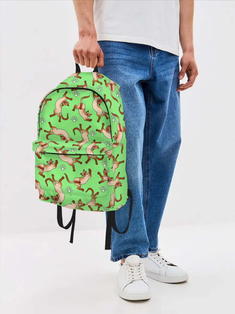 Рюкзак джинсовый / Сиамские коты