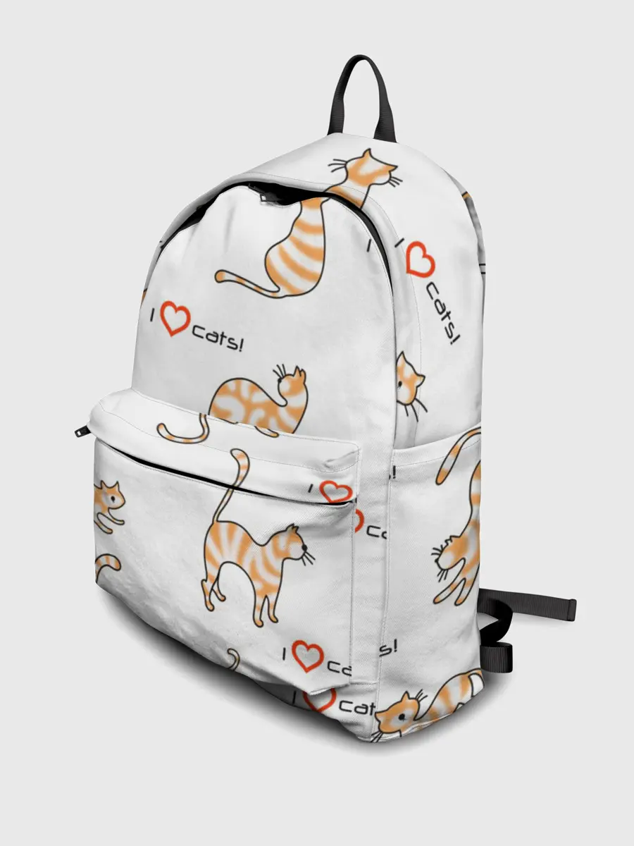 Рюкзак джинсовый / Кот - моя любовь