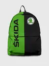 Рюкзак джинсовый / SKODA черно-зеленый