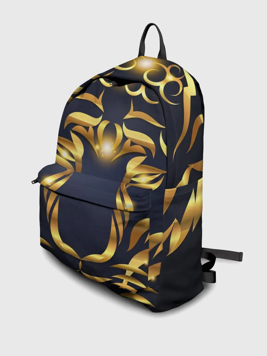 Рюкзак джинсовый / Золотой символ года Тигр