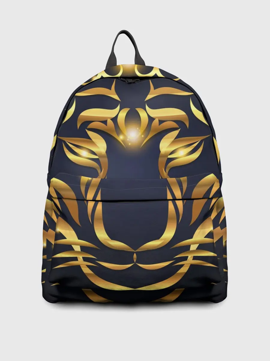 Рюкзак джинсовый / Золотой символ года Тигр