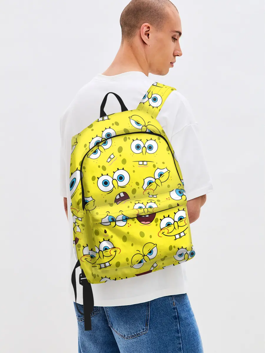 Рюкзак джинсовый / Губка Боб / SpongeBob pattern