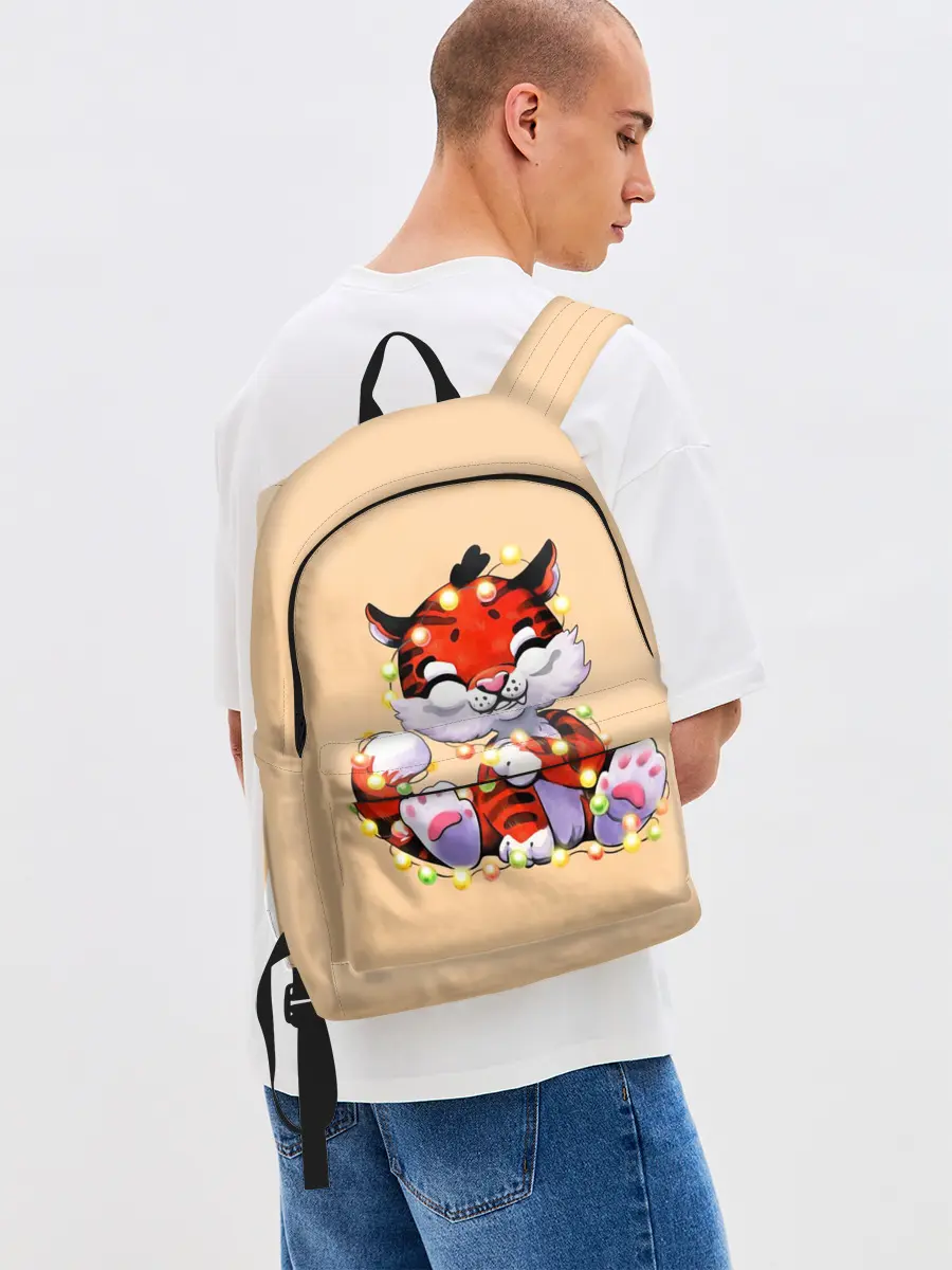 Рюкзак джинсовый / Новогодний тигрёнок