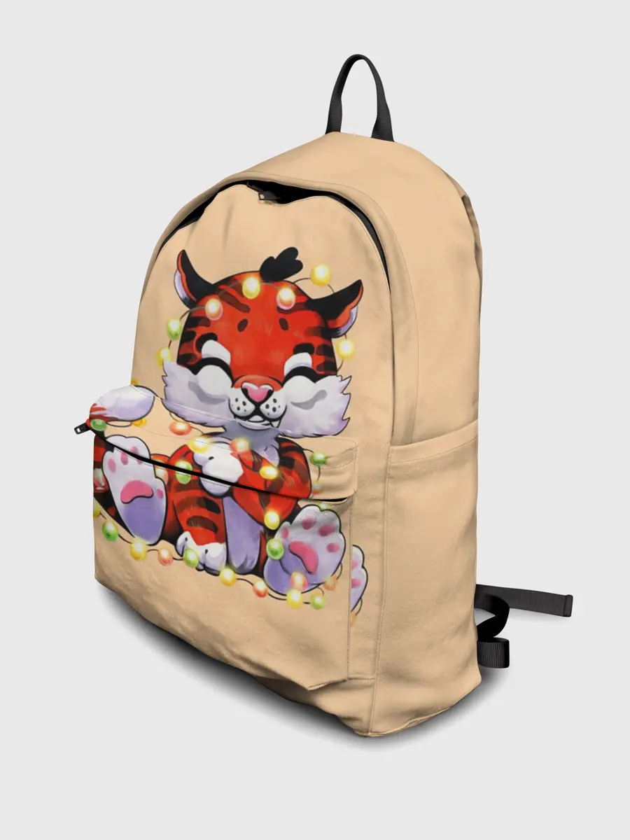 Рюкзак джинсовый / Новогодний тигрёнок