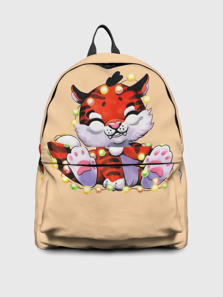 Рюкзак джинсовый / Новогодний тигрёнок