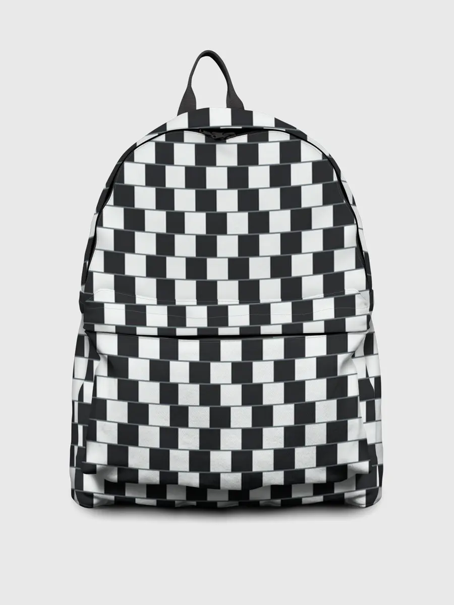 Рюкзак джинсовый / Шахматная Иллюзия Искажения