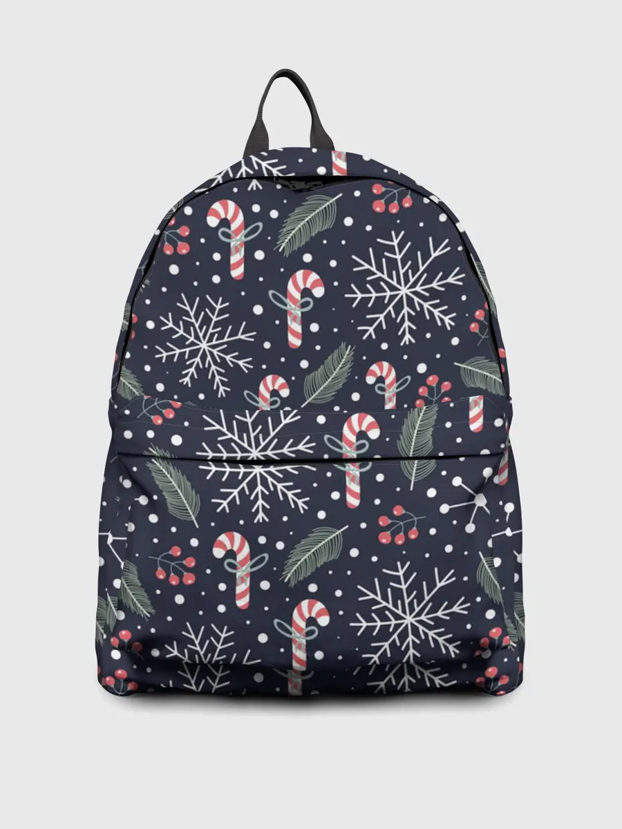 Рюкзак джинсовый / Паттерн с веточками