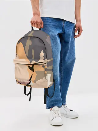 Рюкзак джинсовый / Камуфляжный кот