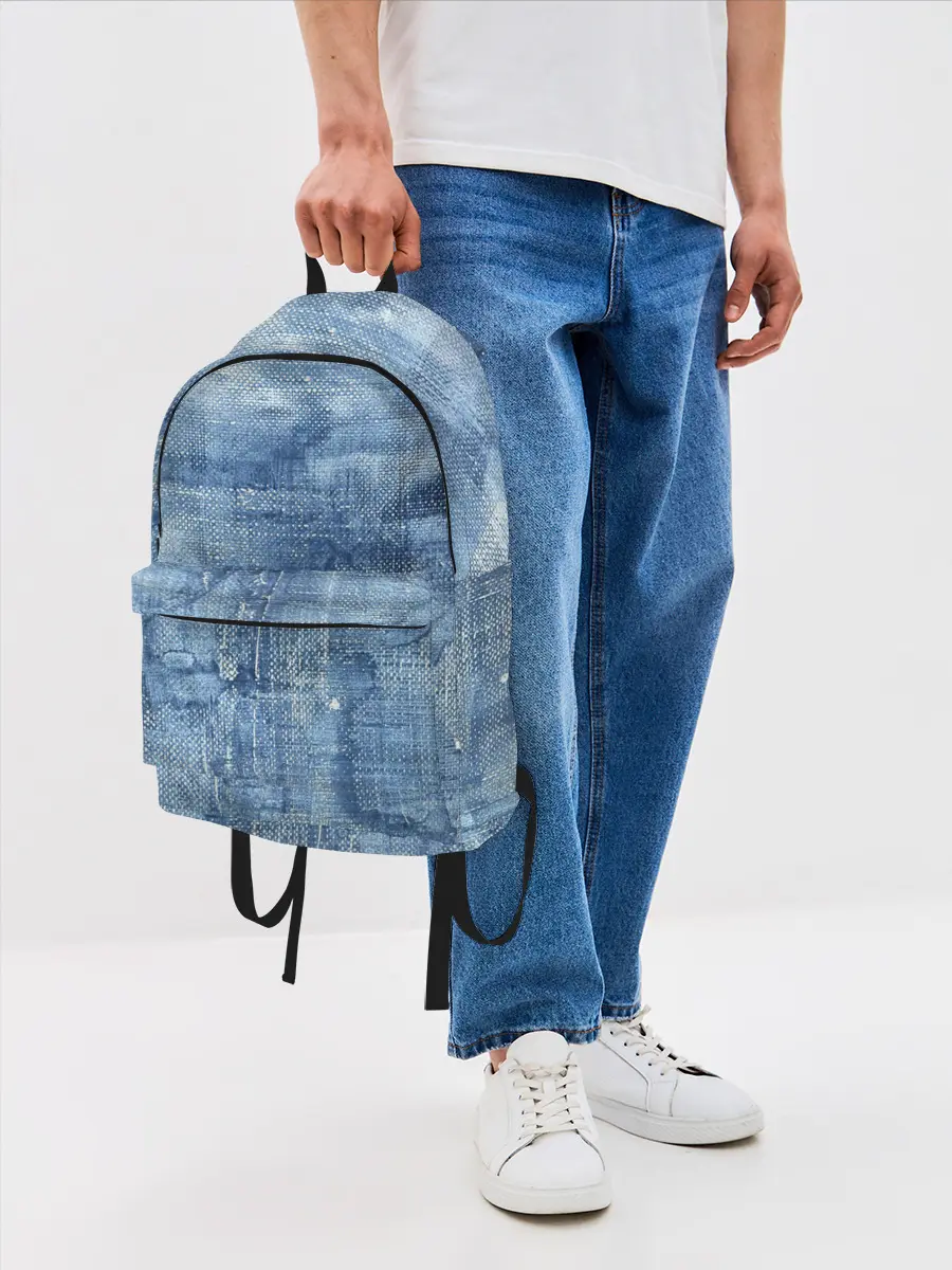 Рюкзак джинсовый / Джинсовые мазки