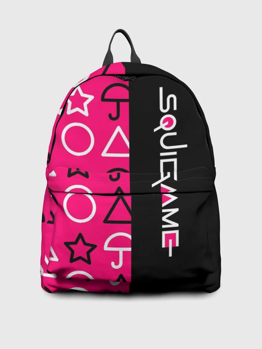 Рюкзак джинсовый / ИГРА В КАЛЬМАРА / СИМВОЛИКА