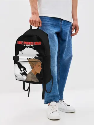 Рюкзак джинсовый / Слеза Гароу One Punch-Man