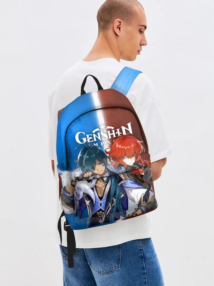 Рюкзак джинсовый / КЭЙА И ДИЛЮК | ГЕНШИН