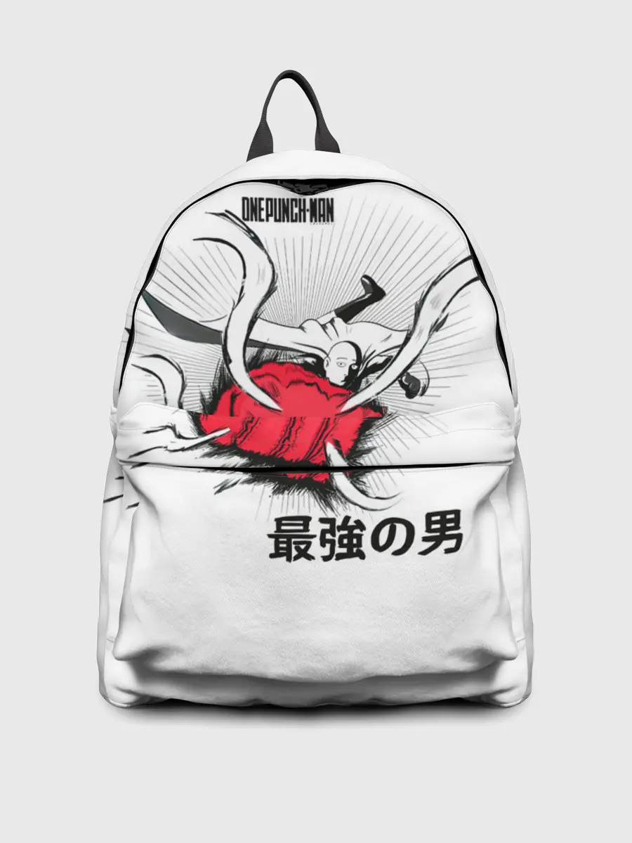 Рюкзак джинсовый / Удар лысого плаща One Punch-Man