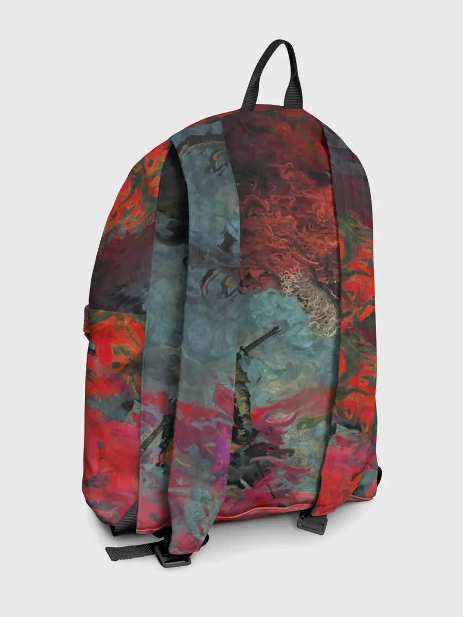 Рюкзак джинсовый / Sekiro Самурай против дракона