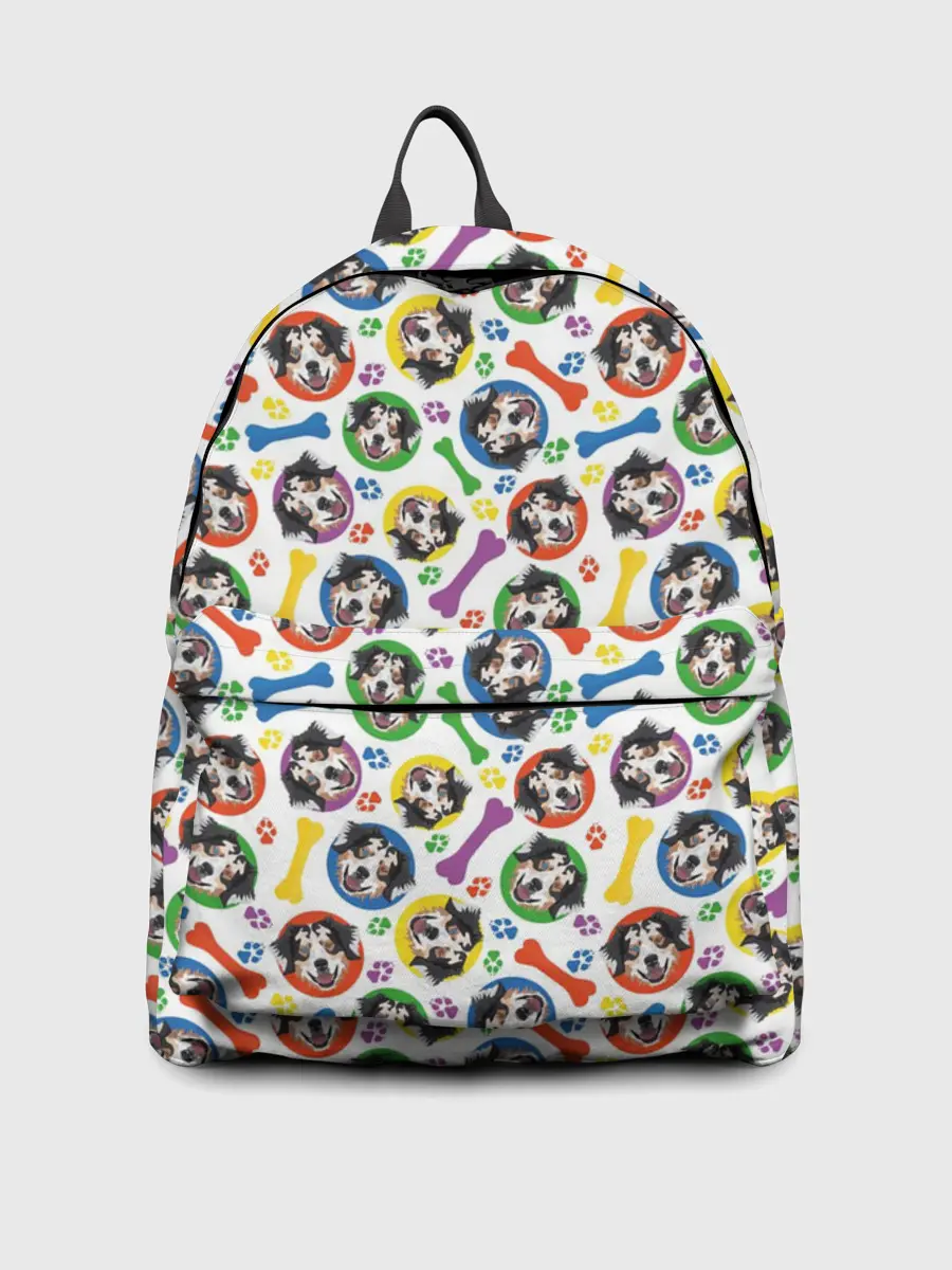 Рюкзак джинсовый / Австралийская Овчарка