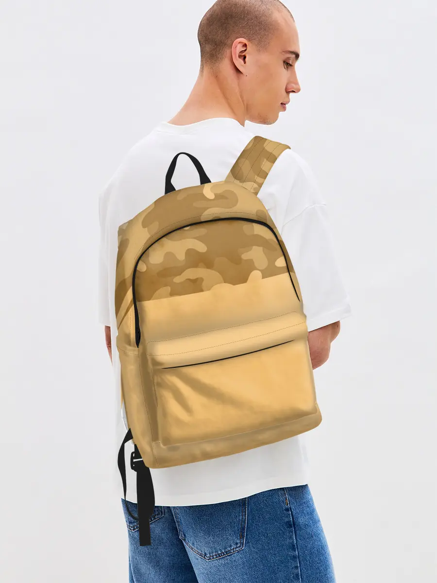 Рюкзак джинсовый / Песочный