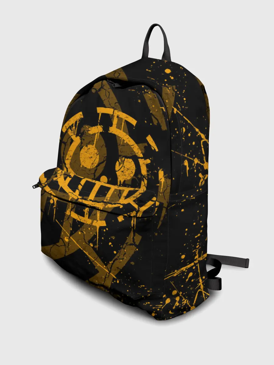 Рюкзак джинсовый / ВАН ПИС ПИРАТЫ ЖЁЛТЫЙ ЛОГО