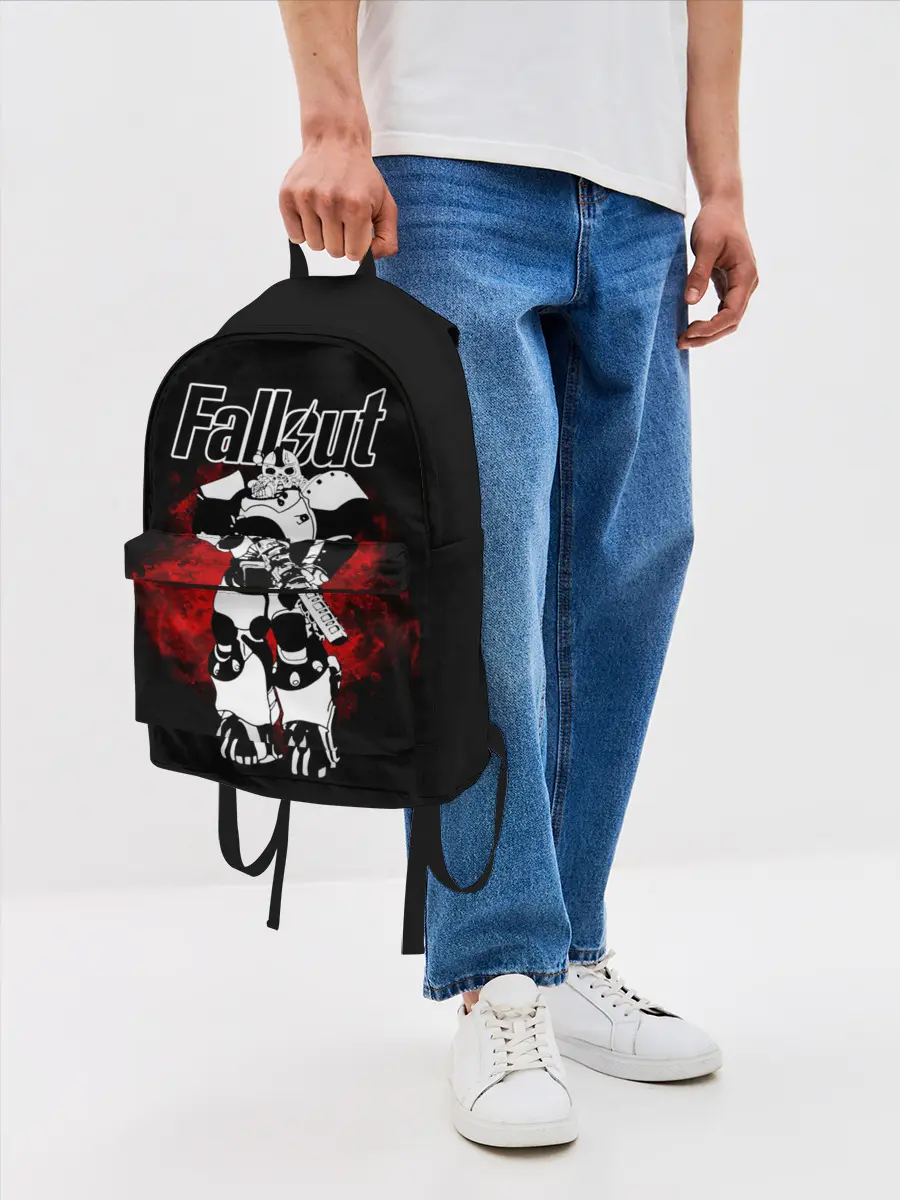 Рюкзак джинсовый / Fallout / Фоллаут, в доспехах
