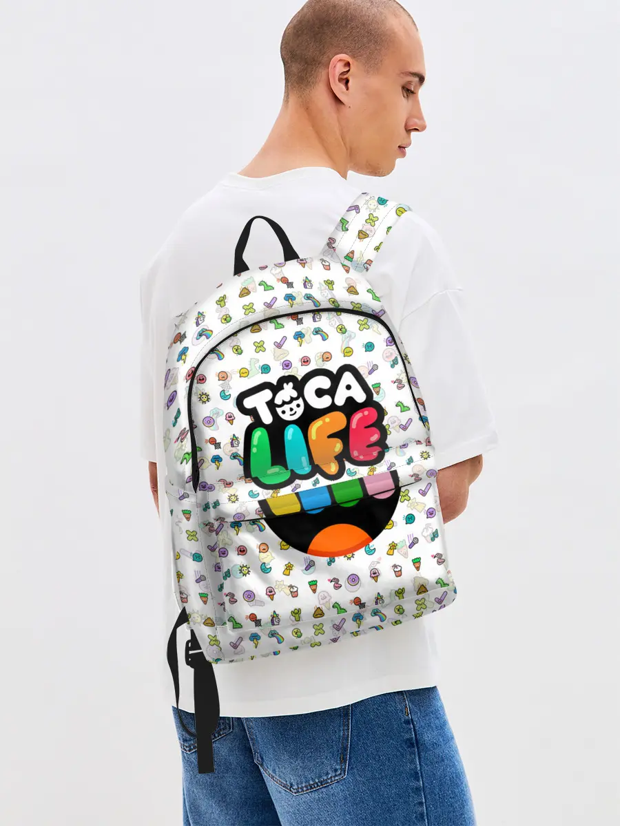 Рюкзак джинсовый / Toca Boca | Тока Бока | Паттерн