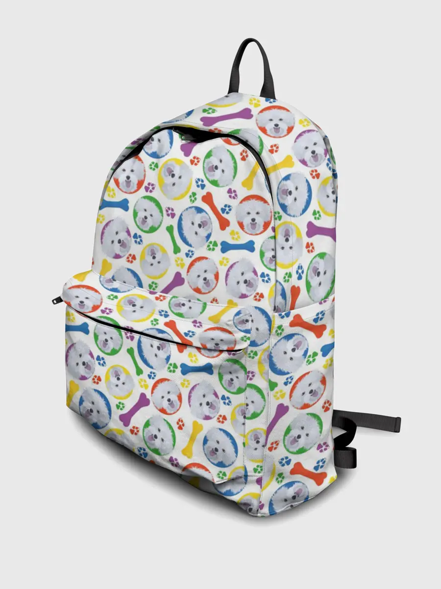 Рюкзак джинсовый / Мальтийская Болонка