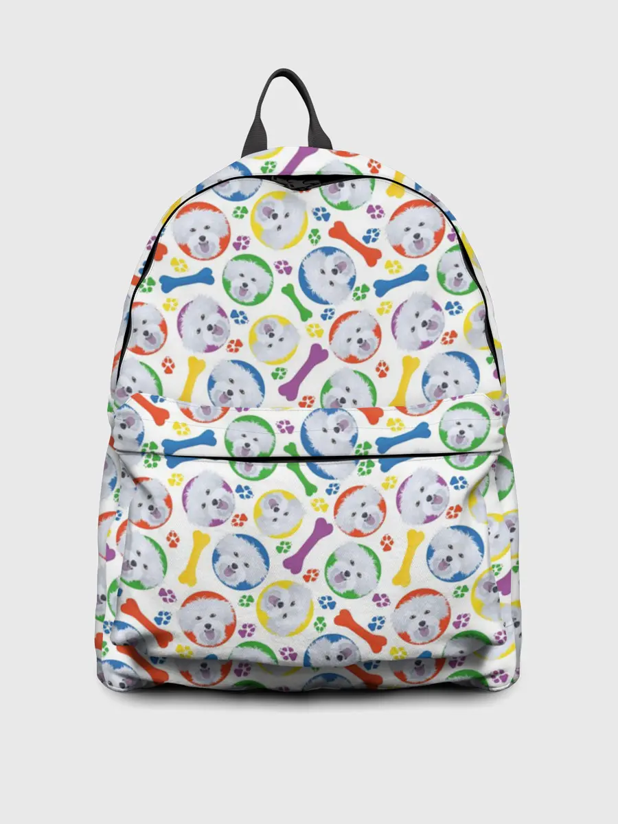 Рюкзак джинсовый / Мальтийская Болонка