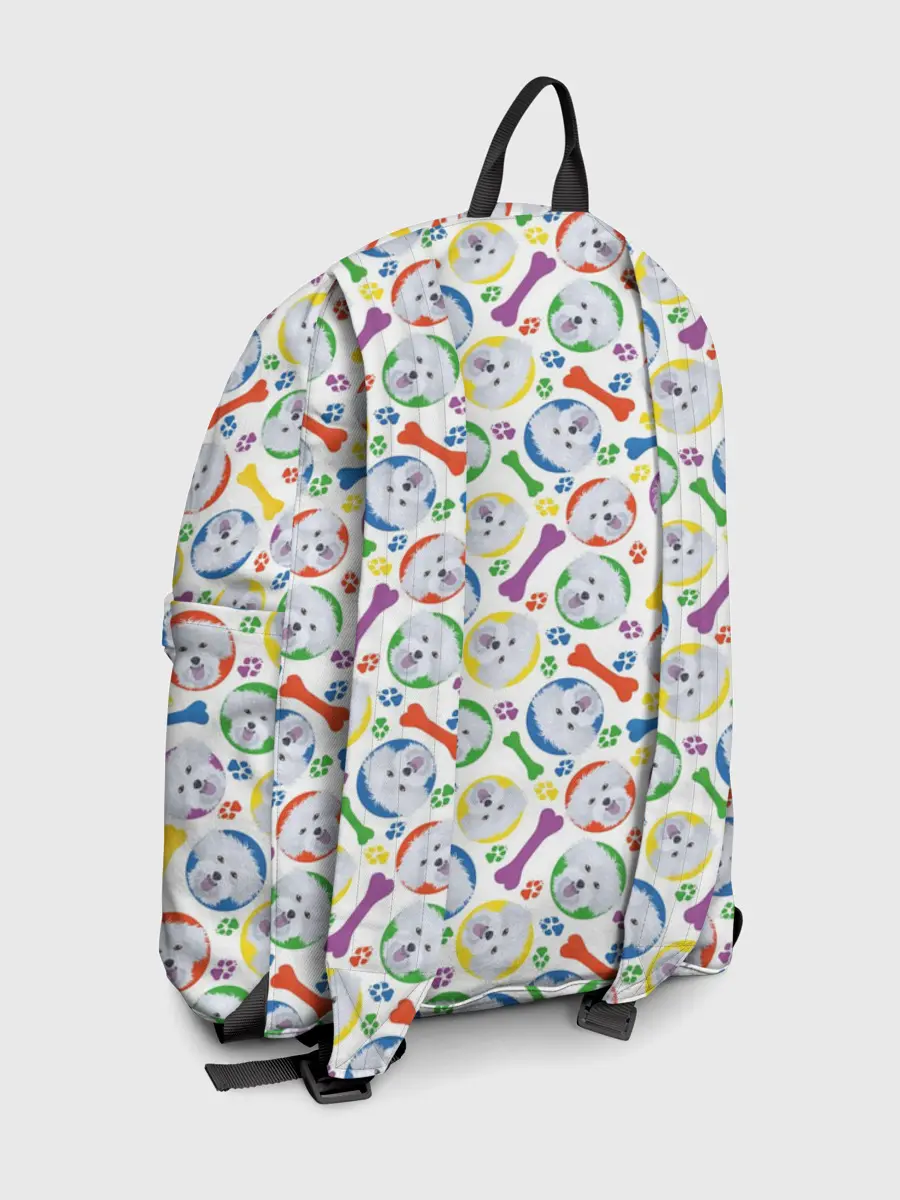 Рюкзак джинсовый / Мальтийская Болонка