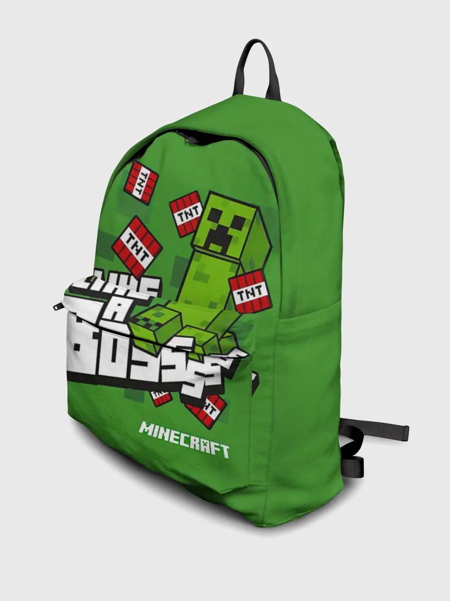 Рюкзак джинсовый / LIKE A BOSS Minecraft Creepe